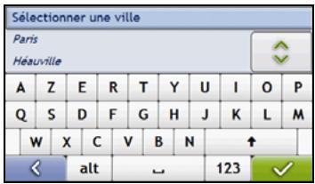 NAVMAN S70 3D - Cherchez la ville/zone - 1