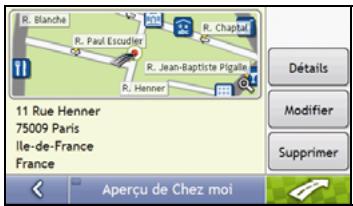 NAVMAN S70 3D - Option 2 - À partir de l'écran Destinations favorites - 4