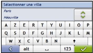 NAVMAN S70 3D - Cherchez la ville/zone - 1
