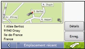 NAVMAN S70 3D - Comment se rendre à un emplacement recent ? - 3
