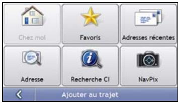 NAVMAN S70 3D - Ouvrez l'écran Trajet à arrêts multiples - 2