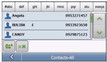 NAVMAN S70 3D - Appeler un contact : - 2