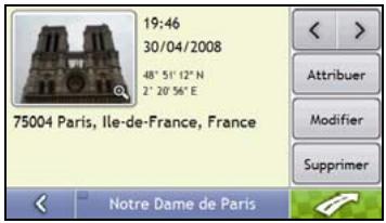 NAVMAN S70 3D - Comment naviguer jusqu'à une photo NavPix téléchargeé ou qui était déjà installée ? - 2