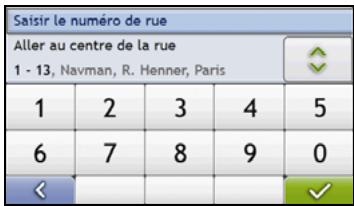 NAVMAN S70 3D - Cherchez le nom et le numéro de rue - 2