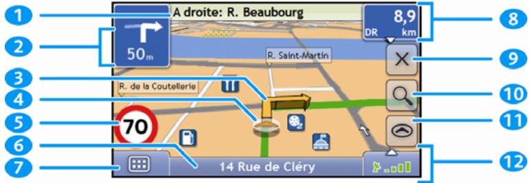 NAVMAN S70 3D - Écran Carte en 3D - 1