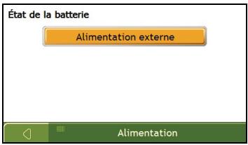 NAVMAN F45 - Comment surveiller le niveau de chargement de la batterie ? - 1