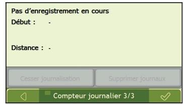NAVMAN F45 - Comment consulter les journaux des déplacements ? - 11