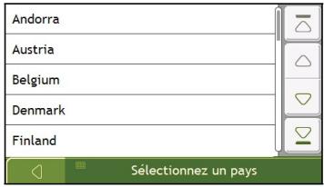 NAVMAN F45 - Sélectionnez le pays - 1