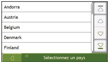 NAVMAN F45 - Sélectionnez le pays - 1