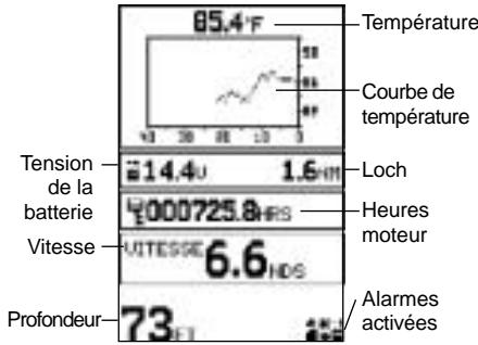 NAVMAN FISH 4100 - 3-7 Ecran DONNEES (FISH 4150 uniquely) - 1