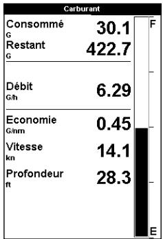 NAVMAN FISH 4432 - 5-6 Écran a-scope - vue en perspective - 2