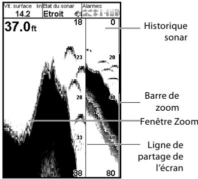 NAVMAN FISH 4432 - 5-2 Écran sonar zoom - 1