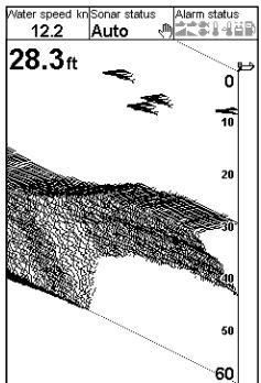 NAVMAN FISH 4433 - 5-6 Ecran A-Scope - vue en perspective - 1