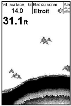 NAVMAN FISH 4433 - Ecran 200 kHz - 1