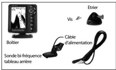 NAVMAN FISH 4433 - 6-1 Éléments livrés avec votre FISH 4432/4433 - 1