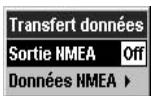 NAVMAN FISHFINDERS FISH 4350 - 3-8 Paramétrage > Transfert données (FISH 4380 uniquement) - 1