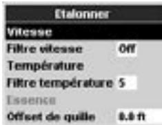 NAVMAN FISHFINDERS FISH 4500 - 3-8 Paramétrage > Etalonnage - 1