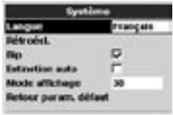 NAVMAN FISHFINDERS FISH 4500 - 3-1 Paramétrage > Systeme - 1
