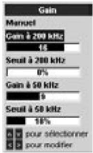 NAVMAN FISHFINDERS FISH 4500 - Réglage du gain et du seuil - 1