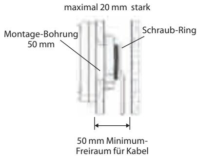 NAVMAN FUEL 3100 - Seitenansicht der Display-Montage - 1