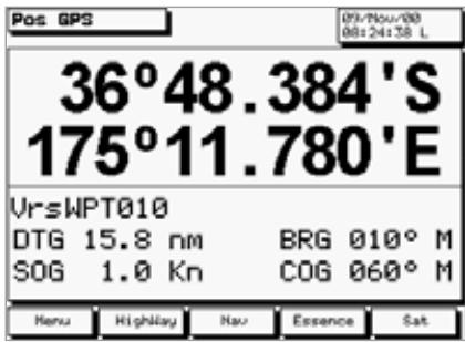 NAVMAN TRACKER 950 - Ecran Position - 1