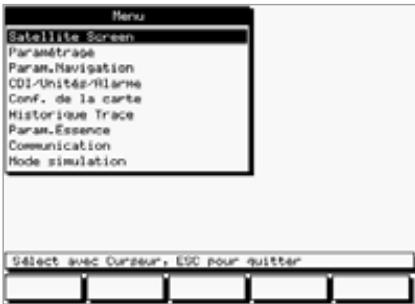 NAVMAN TRACKER 950 - Utilisation des Menus - 1