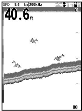NAVMAN TRACKFISH 6500 - Quand utiliser la fonction Bi-fréquence 50/200 kHz ? - 4