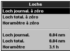 NAVMAN TRACKFISH 6500 - Options du menu Paramétrage - 10