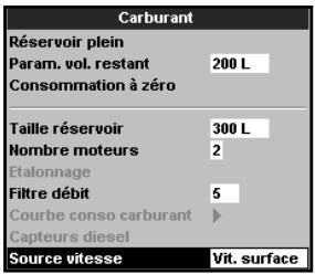 NAVMAN TRACKFISH 6500 - Filtre vitesse et Filtre cap - 1