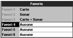 NAVMAN TRACKFISH 6500 - Options du menu Paramétrage - 16