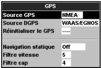 NAVMAN TRACKFISH 6500 - 17-4 Paramétrage > GPS - 1