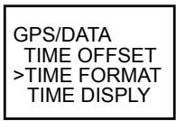 NAVMAN VHF 7000 - 2-5-3 Options de format hora (TIME FORMAT) - 2