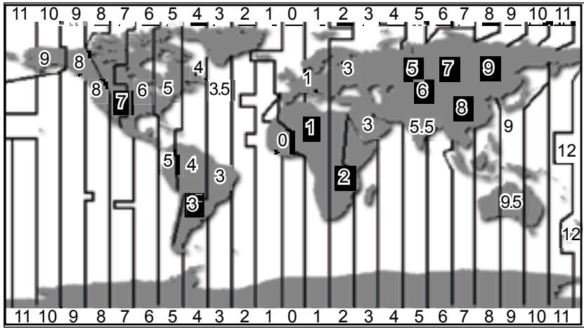 NAVMAN VHF 7000 - 2-5-2 Heure locale (TIME OFFSET) - 4