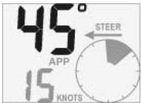 NAVMAN WIND 3100 - 5-1 Réglage du cap vent de reférence - 1