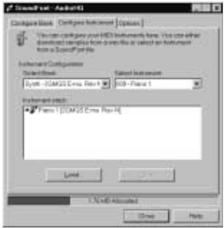CREATIVE SOUND BLASTER LIVE PLATINUM 5.1 - Pour configurer un instrument : - 2