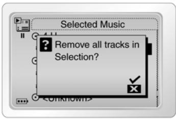 CREATIVE NOMAD JUKEBOX ZEN XTRA - Pour supprimer tous les fichiers audio de la liste de musique sélectionnée - 1