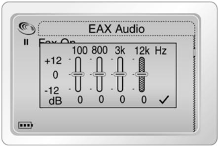 CREATIVE NOMAD JUKEBOX ZEN XTRA - Personnalisation des paramètres EQ dans EAX - 2