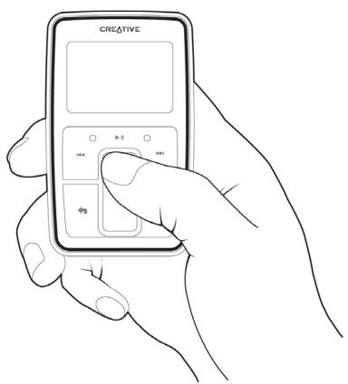 CREATIVE ZEN MICRO - Pavé tactile vertical - 2