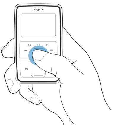 CREATIVE ZEN MICRO - Pavé tactile vertical - 3