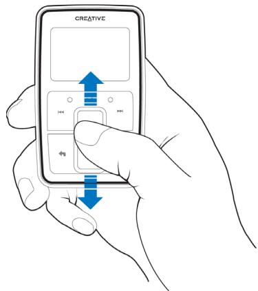 CREATIVE ZEN MICRO - Pavé tactile vertical - 1