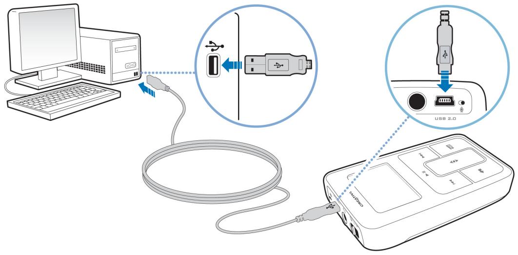 CREATIVE ZEN MICRO - Utilisation de Zen Micro comme disque amovible - 1