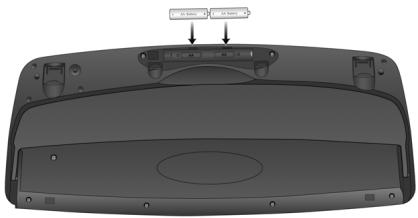 CREATIVE DESKTOP WIRELESS 6000 - Etape 2 : Insertion des piles dans le clavier sans fil Creative - 2