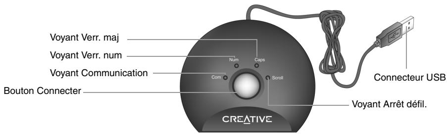 CREATIVE DESKTOP WIRELESS 6000 - Récepteur RF Creative - 1