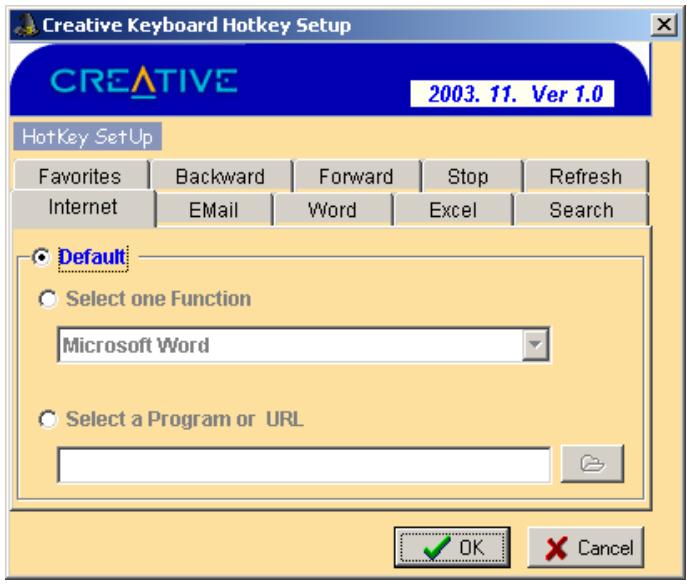 CREATIVE DESKTOP WIRELESS 8000 - Utilisation du   logiciel du   clavier   Creative - 1