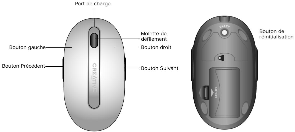 CREATIVE DESKTOP WIRELESS 9000 PRO - Souris optiquesans fil Creative - 1