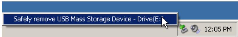 CREATIVE MUVO V200 - Étape 4 : Arrêt correct du lecteur - 1