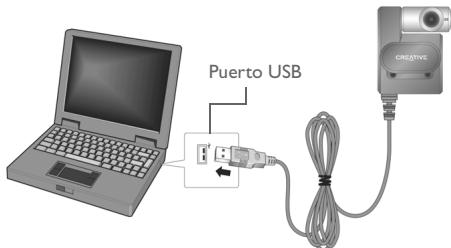 CREATIVE WEBCAM LIVE ULTRA FOR NOTEBOOKS - Conexión de la webcam - 1