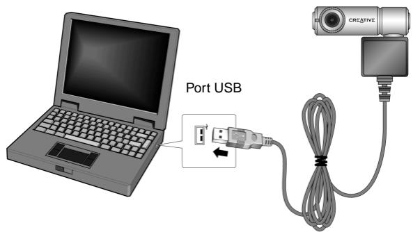 CREATIVE WEBCAM NOTEBOOK - Installation de la Creative WebCam Notebook - 2