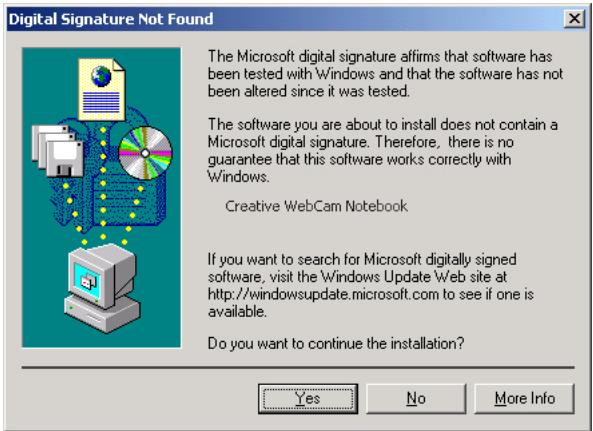 CREATIVE WEBCAM NOTEBOOK - Sous Windows 2000 uniqueness - 1