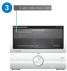 CREATIVE WIRELESS RECEIVER - Activation du contrôle de la musique sans fil - 3